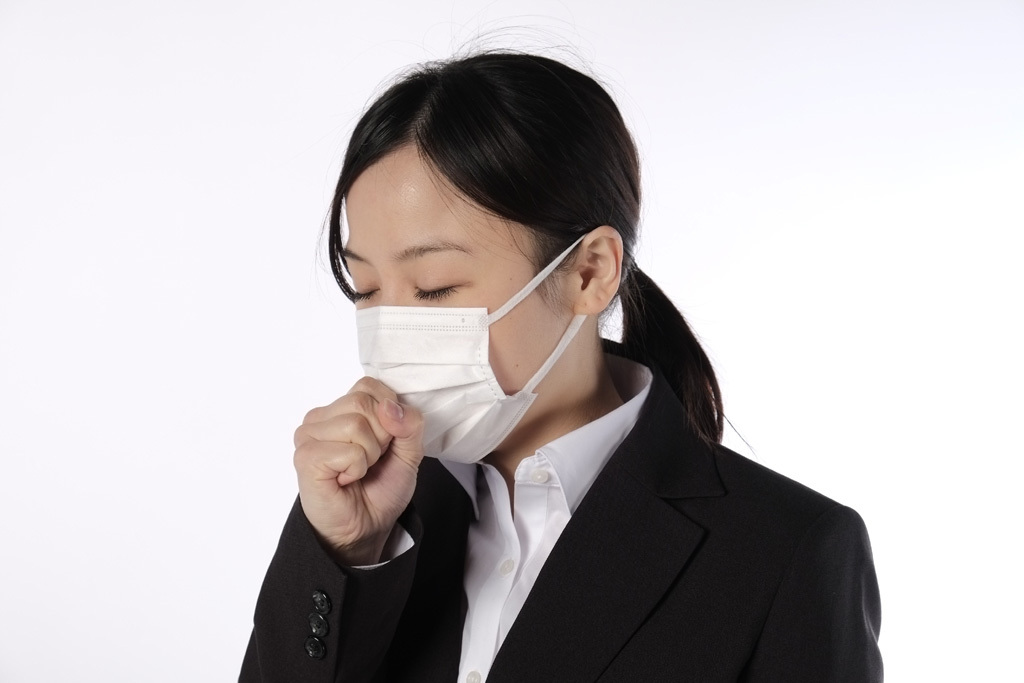飛沫感染　マスク　風邪　インフルエンザ