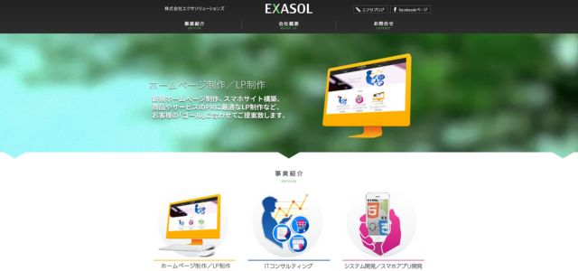 EXASOLホーム画面