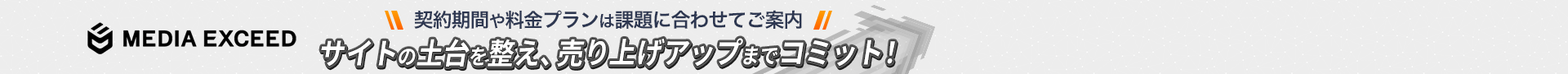 サイトの土台を整え、売り上げアップまでコミット！